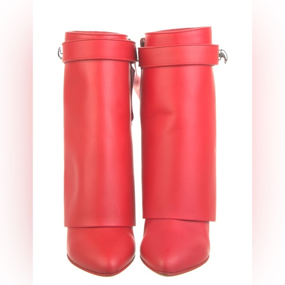 Givenchy Red Ankle Boots - Picture 3 of 10